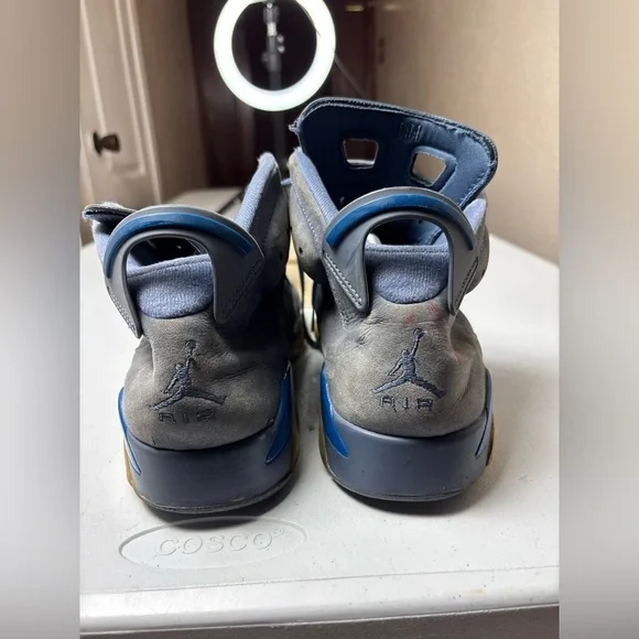 Air Jordan 6 Retro Diffused Blue Sz 11.5 384664-400 Men’s Sneakers OG Rare MJ - Picture 5 of 11